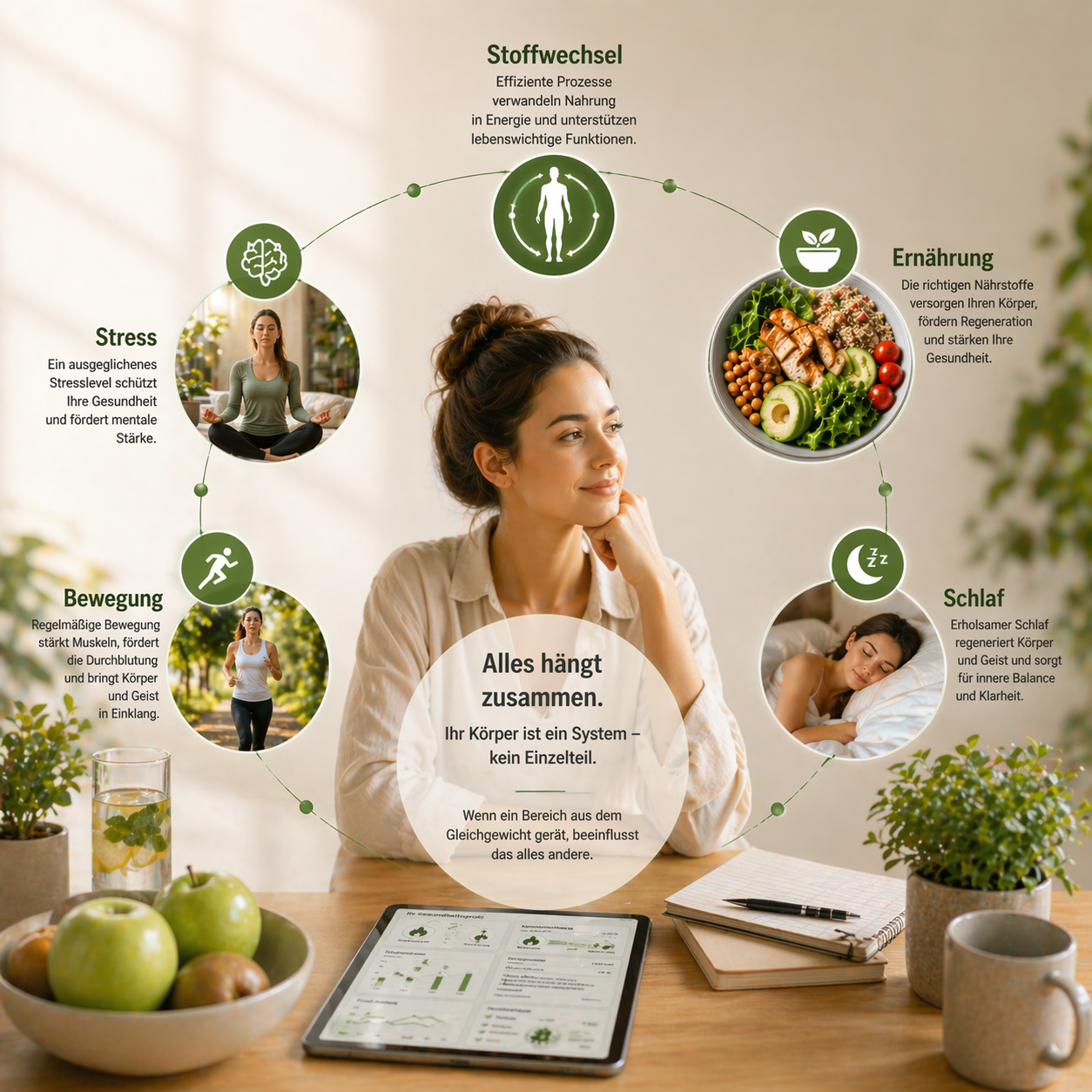 Individuelle Gesundheitsanalyse und Ernährungssystem