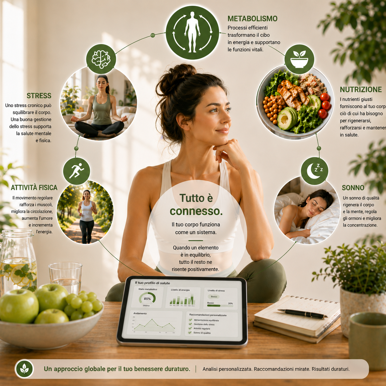 Analisi della salute personalizzata e sistema nutrizionale